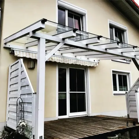 Glasterrassenüberdachung Fassaden